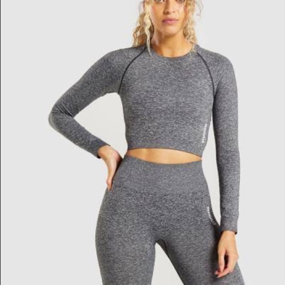 3 Piece Gymshark Adapt Marl Seamless Set XS/S